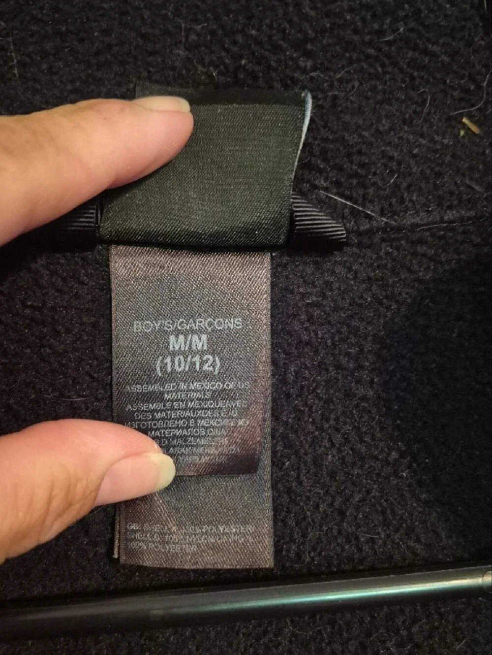 The North Face Kids Black Full-Zip Fleece Jacket